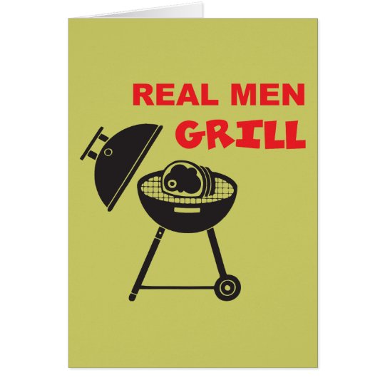 Real Men Grill Card