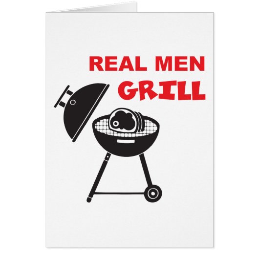 Real Men Grill Cards (Front)