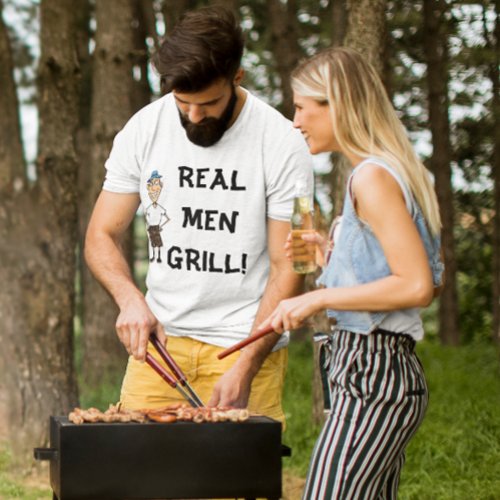 Real Men Grill Mens Value T_Shirt