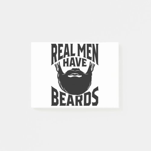 Real Men Have Beards Bearded Man Post_it Notes