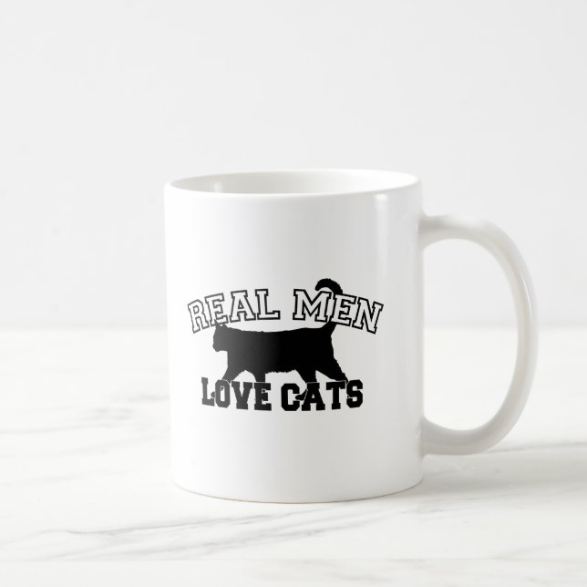 Real Men Love Cats Coffee Mug (Right)