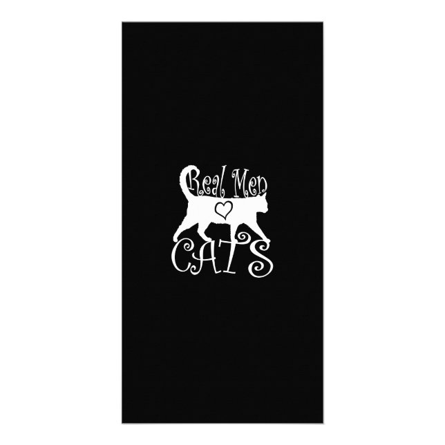 Real Men Love Cats in Style Card (Front)