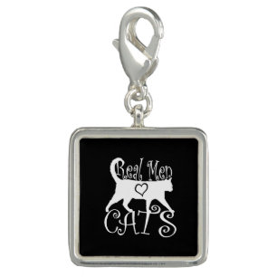 Real Men Love Cats in Style Charm