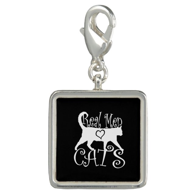 Real Men Love Cats in Style Charm (Front)