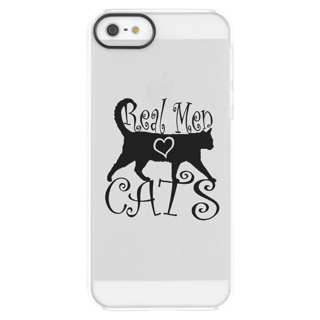 Real Men Love Cats in Style Uncommon iPhone Case (Back)
