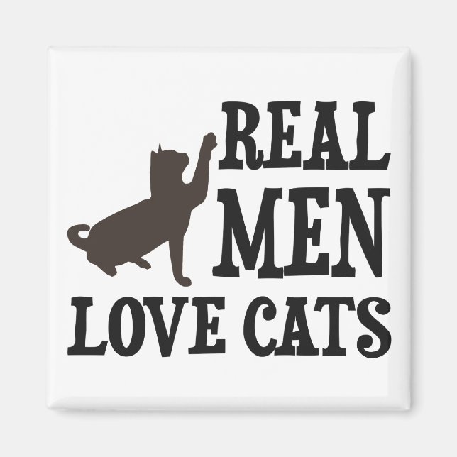 Real Men Love Cats Magnet (Front)