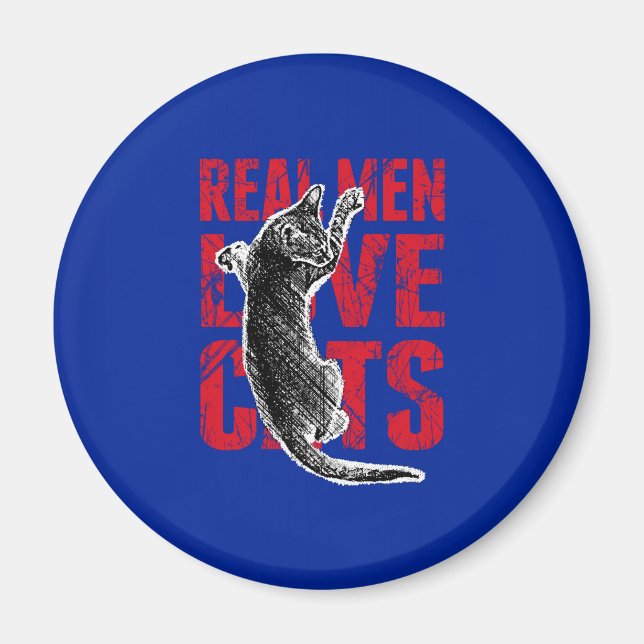 Real Men Love Cats Magnet (Front)
