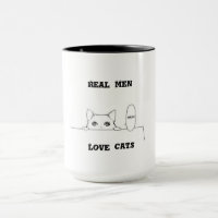 Real Men Love Cats Travel Mug