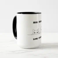 Real Men Love Cats Travel Mug