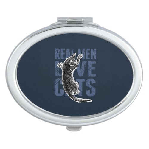 Real Men Love Cats on blue steel Makeup Mirror