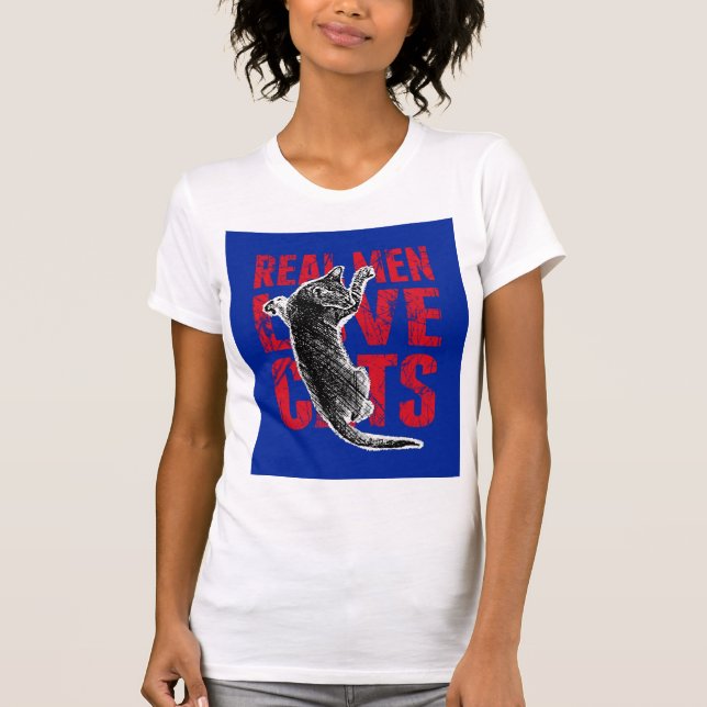 Real Men Love Cats T-Shirt (Front)