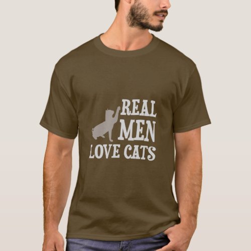 Real Men Love Cats  T_Shirt