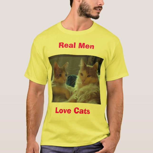 Real Men Love Cats T-Shirt (Front)