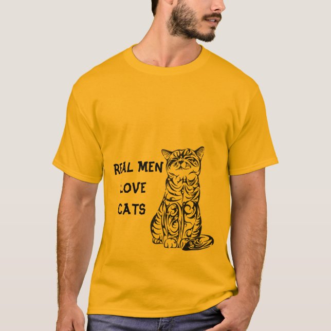 REAL MEN LOVE CATS T-Shirt (Front)