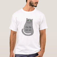 Real Men Love Cats T Shirt For Cat Dad