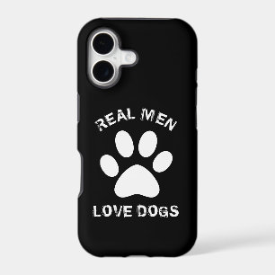 Real Men Love Dogs Custom Text Personalized iPhone 17 Case