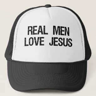 Real Men Love Jesus Trucker Hat