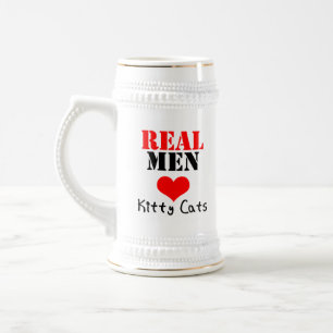 "Real Men Love Kitty Cats" Beer Stein