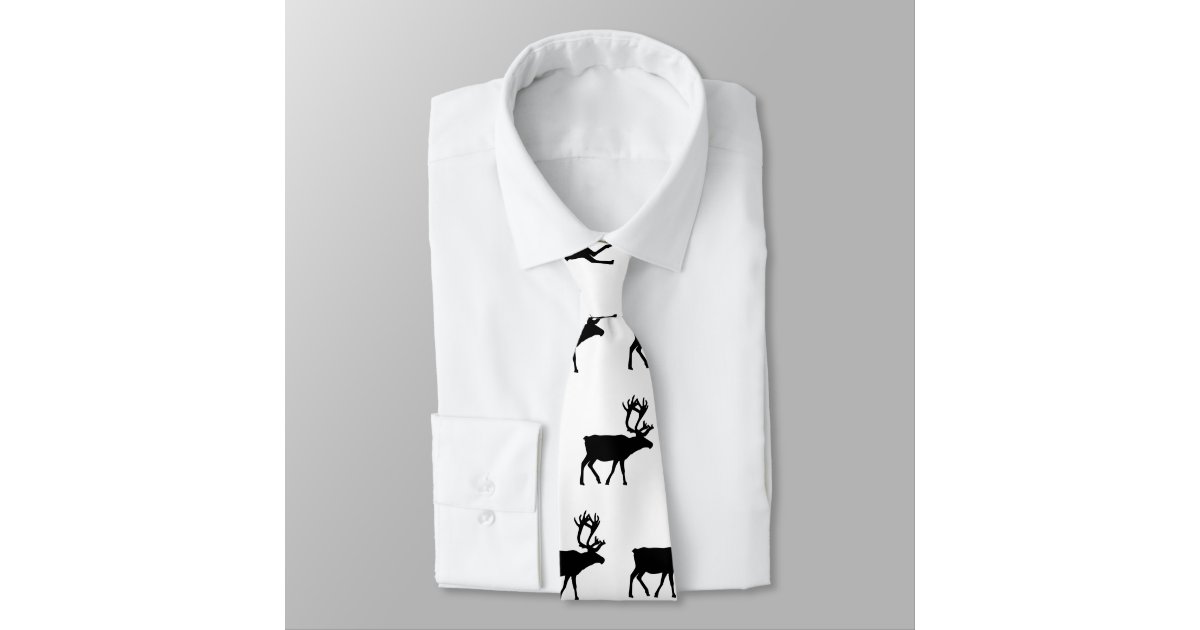Real Men Love Moose Patterned Tie | Zazzle.com