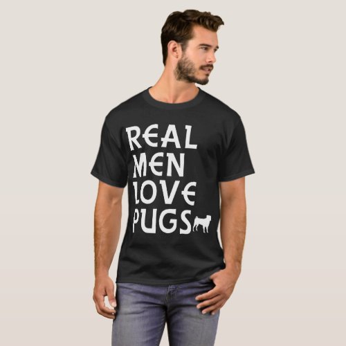 real men love pugs brother t_shirts