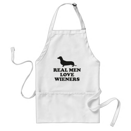 Real Men Love Wieners Adult Apron