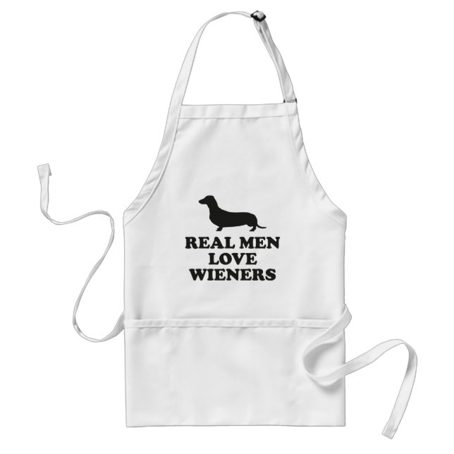 Real Men Love Wieners Adult Apron (Front)