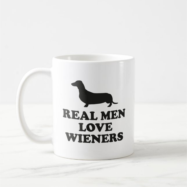 Real Men Love Wieners Coffee Mug (Left)