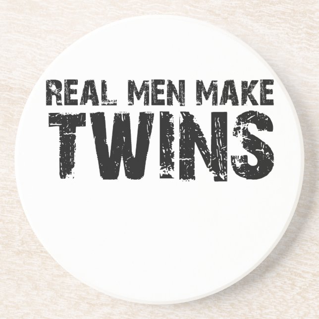 Real men make... Cool father's day gift Drink Coaster (Front)
