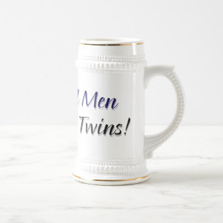 Real Men Make Twins Beer Stein