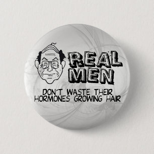 Real Men Pinback Button