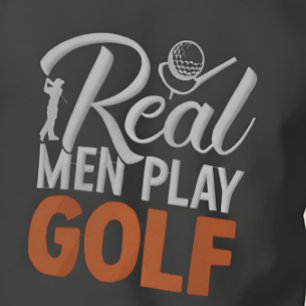 real men play Golf  Embroidery Design gifts ideas Embroidered Sweatshirt