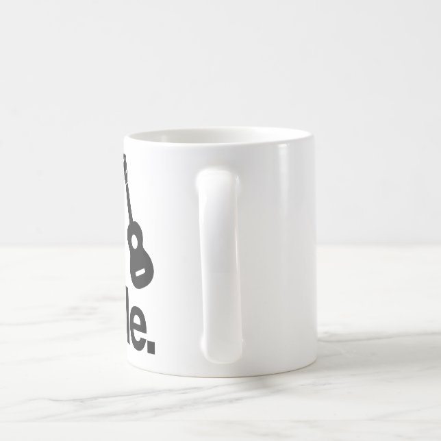 REAL MEN PLAY THE UKULELE COFFEE MUG (Handle)