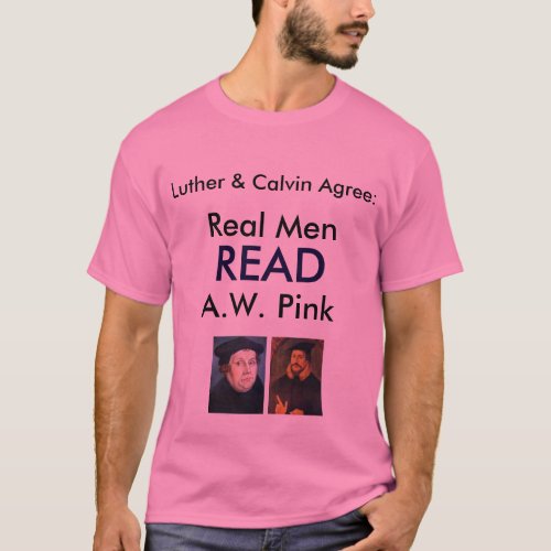 Real Men READ AW Pink T_Shirt