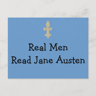Real Men...Read Jane Austen Postcard