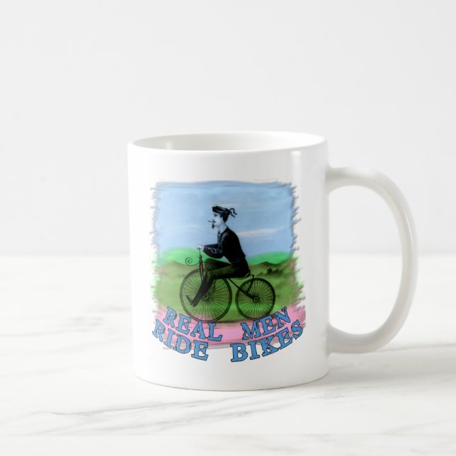 Real Men Ride Bikes Products Coffee Mug (Right)