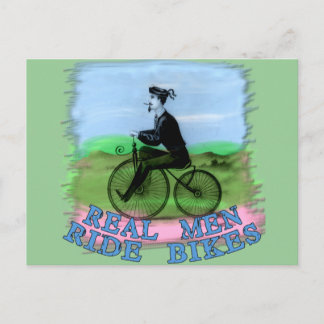 Real Men Ride Bikes Products Postcard