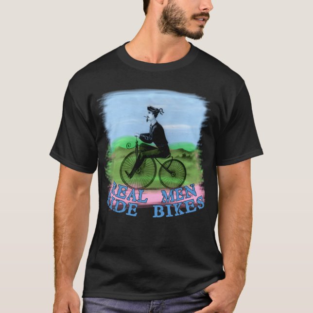Real Men Ride Bikes Products T-Shirt (Front)