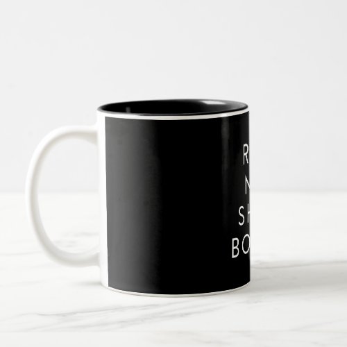 Real Men Shape Bonsai Tree Gift Two_Tone Coffee Mug