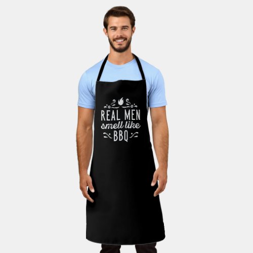 Real Men Smell Like BBQ Apron