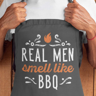 Real Men Smell Like BBQ Apron