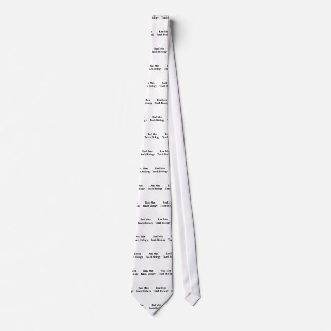 Real Men Teach Biology Tie (Front)