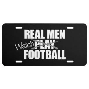 Real Men Watch License Plate
