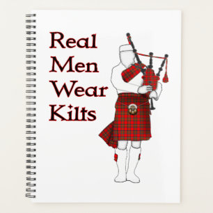 Real Men Wear Kilts Funny Scottish Planner