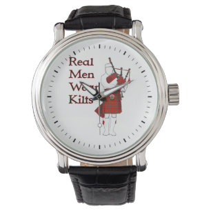 Real Men Wear Kilts Funny Scottish Watch