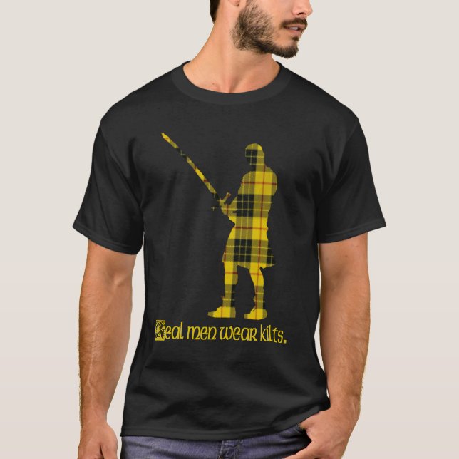 Real Men Wear Kilts MacLeod Scottish Tartan 2 T-Shirt (Front)