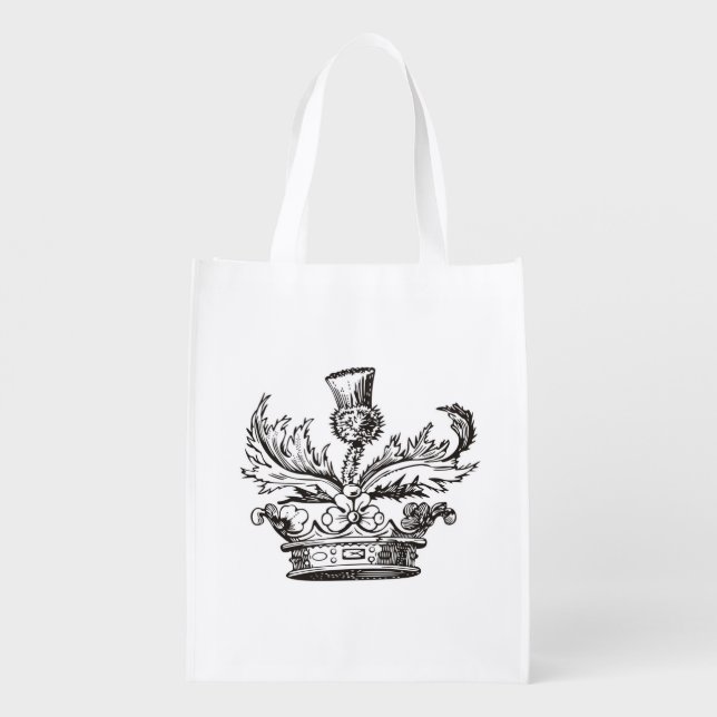 Real Men Wear Kilts reusable grocery bag (Back)