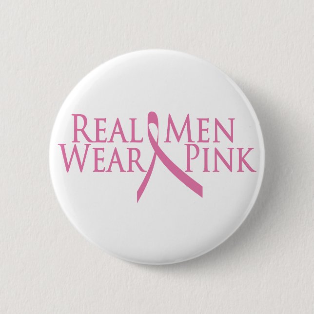 real men wear pink 2009 button (Front)