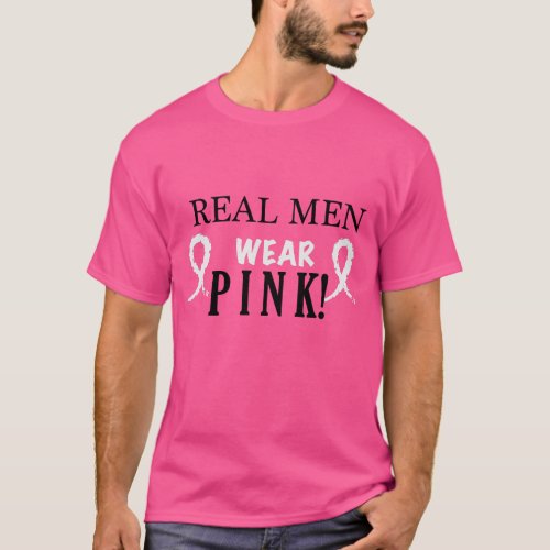Real Men Wear Pink Breast Cancer Awareness Tee