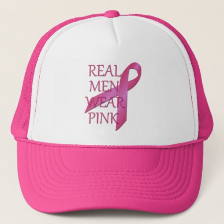 Real Men Wear Pink Mesh Hat