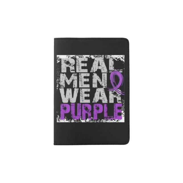 Real men wear purple passport holder (Front)